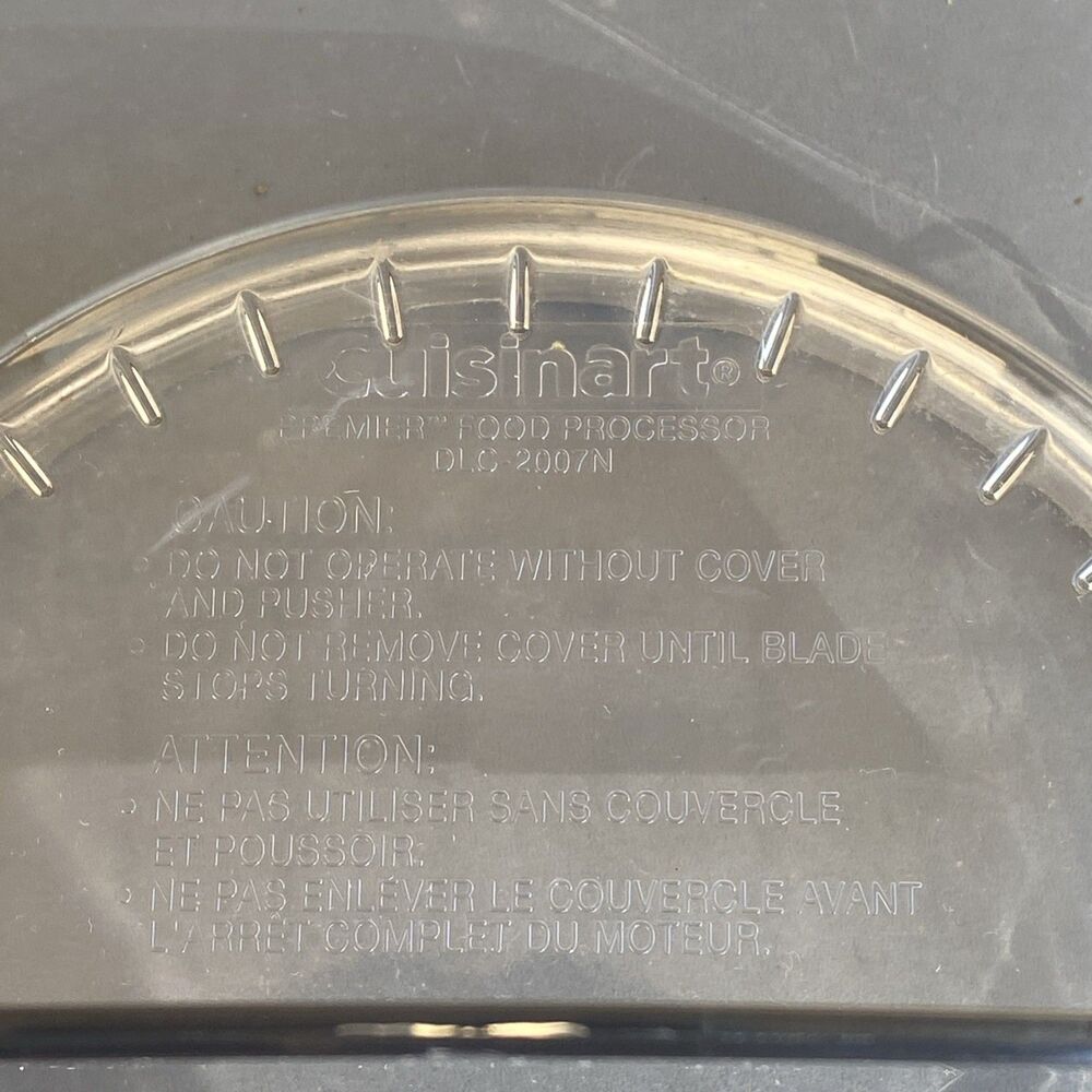 Cuisinart DLC-2007N Prep 9 Cup Food Processor Lid Cover - Picture 3 of 4